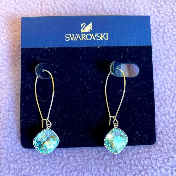 Swarovski Jewelry - Brand new blue diamond Swarovski earrings